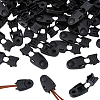DICOSMETIC 60Pcs ABS Zipper Pull Cord Lock Cord Ends FIND-DC0004-62-8