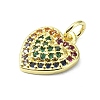 Brass Micro Pave Colorful Cubic Zirconia Pendants KK-H475-14G-02-2