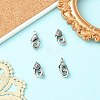 4Pcs 2 Styles Brass Lobster Claw Clasps KK-CJ0004-46-5