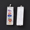 Natural Selenite Rectangle Big Pendants G-P496-08P-3