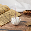 Lotus Porcelain Incense Holders DJEW-WH0015-91-5