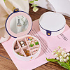 Round PU Leather & Plastic Jewelry Set Storage Box CON-TAC0014-06A-7