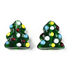 Christmas Themed Handmade Lampwork Beads XMAS-PW0001-213F-2