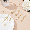60Pcs Ion Plating(IP) 316 Surgical Stainless Steel Earring Hooks STAS-BC0002-58-4