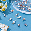 24Pcs 2 Colors Natural Cultured Freshwater Pearl Two Sides Polished Charms PALLOY-ME00012-5
