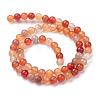 Natural Carnelian Bead Strands G-R412-29-6mm-2