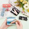 CHGCRAFT 8Pcs 8 Colors Retro Cloth Embroidered Lipstick Storage Case CON-CA0001-008-3