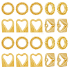 40Pcs 2 Style Alloy Bead Frame FIND-DC0002-72-1