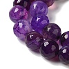 Dyed & Heated Natural Dragon Veins Agate Beads Strands G-P539-A01-18-4