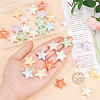 32pcs 8 colors UV Plating Acrylic Beads MACR-SC0001-48-3