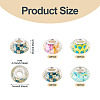 40Pcs 4 Colors Resin European Beads RPDL-TA0001-15-4