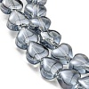Pearl Luster Plated Electroplate Transparent Glass Beads Strands EGLA-G037-09A-PL01-3
