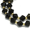 Natural Golden Sheen Obsidian Beads Strands G-I376-B01-01-3