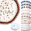 4 Strands 4 Colors Natural Shell Beads Strands SSHEL-PA0001-04-1