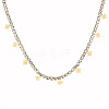 Stainless Steel Star Charms Bib Necklaces OU1431-1-1