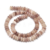 Rondelle Natural Red Star Stone Beads Strands G-P109-06-3