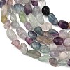 Natural Rainbow Fluorite Beads Strands GG-C286-A27-3