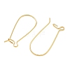 SHEGRACE Brass Kidney Ear Wire XGR0004G-43G-2