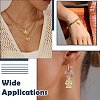 6Pcs 2 Styles Ferris Wheel & Castle Brass Micro Pave Cubic Zirconia Pendants KK-CJ0005-74-7