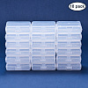 Transparent Plastic Bead Containers CON-BC0004-61-3