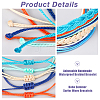 FIBLOOM 6 Sets 6 Style Nylon Braided Cord Bracelets Set BJEW-FI0001-34-4