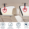 2Pcs ABS Plastic Devil Heart Rear Bumper Warning Handle Ring HJEW-SP0001-51B-5