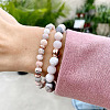 3 Strands 3 Style Natural Pink Aventurine Beads Strands G-YS0001-13-7