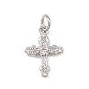 Brass Micro Pave Cubic Zirconia Pendants KK-G544-17P-1