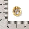 Brass Micro Pave Cubic Zirconia Multi-Strand Links KK-C111-01G-Q-3