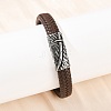 Microfiber Leather Bracelets for Men Women BJEW-H631-03AS-02-1