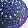 Round Eco-friendly Rubber Pendulum Altar Mats WICR-PW0008-16-2