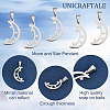 8Pcs 304 Stainless Steel Pendants STAS-UN0030-75-4
