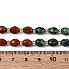 Natural Ruby in Zoisite & Red Jasper & Flower Opal Beads Strands G-T144-21B-01-5