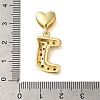 Rack Plating Brass Micro Pave Clear Cubic Zirconia Perdants KK-C067-12G-J-3