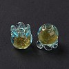 Handmade Gold Foil Lampwork Glass Beads X1-LAMP-G158-02D-3