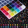   5800~6240Pcs 24 Colors Transparent Acrylic Beads TACR-PH0001-58-1