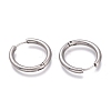 201 Stainless Steel Huggie Hoop Earrings EJEW-O095-05-06-2