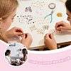 1 Bags DIY Keychain Kit DIY-GL0007-18-7