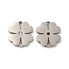 201 Stainless Steel Crystal Rhinestone Connector Charms STAS-Q216-08P-1