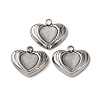 304 Stainless Steel Cat Eye Pendants STAS-P406-05P-1