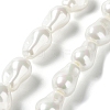 Electroplated Glass Imitation Pearl Beads Strands BSHE-G035-01A-05-1-1