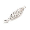 Brass Micro Pave Clear Cubic Zirconia Fish Connector Charms KK-H527-37P-2