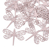 430 Stainless Steel Filigree Pendants X-STAS-T042-08E-1