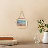 Octagon Brass Glass Hanging Photo Frame AJEW-WH0270-555A-5