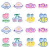 32Pcs 8 Style Transparent Acrylic Beads MACR-FS0001-95-1