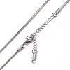 304 Stainless Steel Round Snake Chain Necklace for Men Women NJEW-K245-012C-2