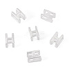 6Pcs 925 Sterling Silver Hollow Initial Beads STER-TA0001-53H-2