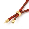 Nylon Cord Silder Bracelets MAK-C003-01G-28-3