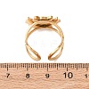 304 Stainless Steel with Enamel Cuff Rings for Women LS-RJEW-Z116-01G-07-3