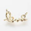 Brass Charms X-KK-R037-186G-1